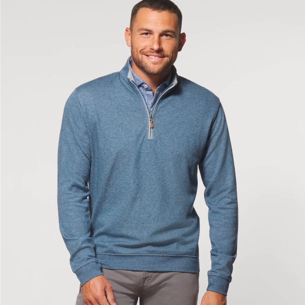 Johnnie-O 3/4 Zip blue pull over -size large excellent condition